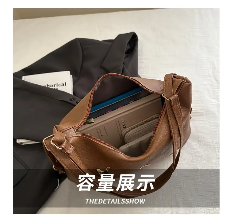 Black Butterfly Embroidered Tote Bag for Women — feature 6