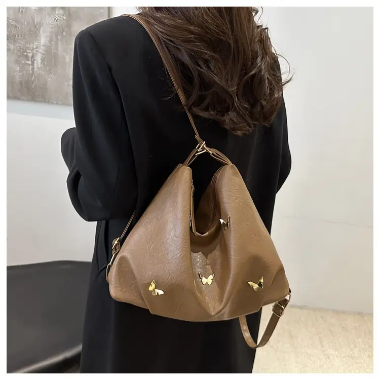 Black Butterfly Embroidered Tote Bag for Women — feature 9