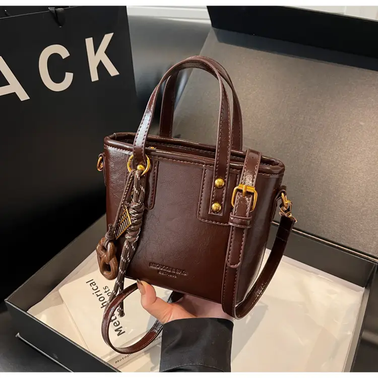 Black Leather Shoulder Bag for Women 2026 Autumn — feature 16