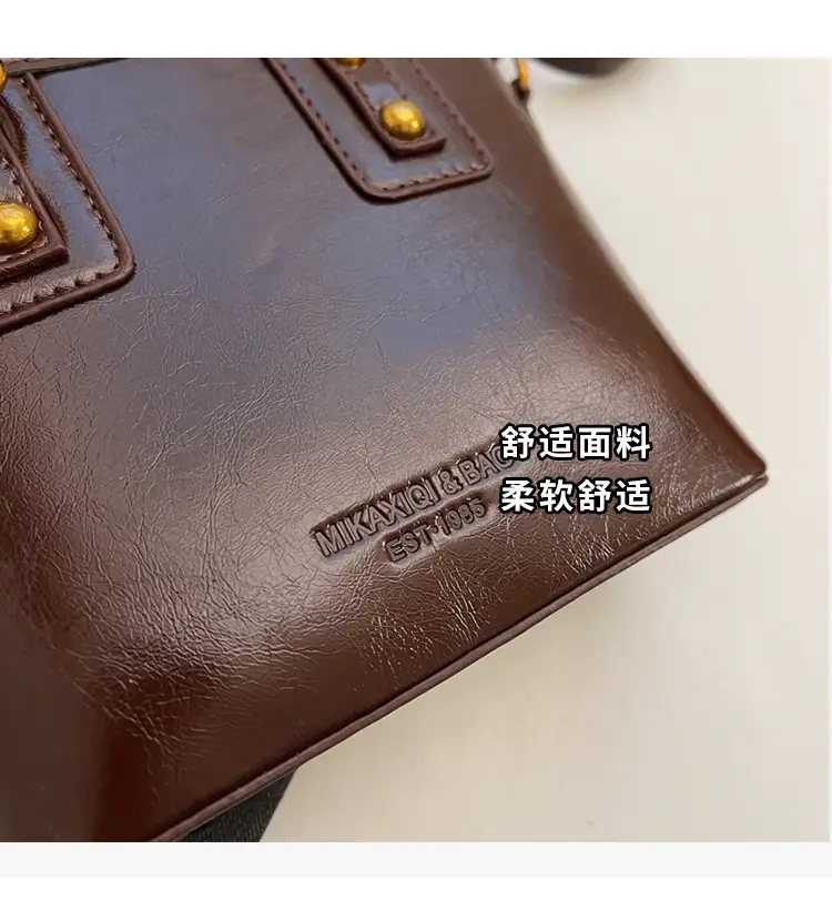 Black Leather Shoulder Bag for Women 2026 Autumn — feature 5
