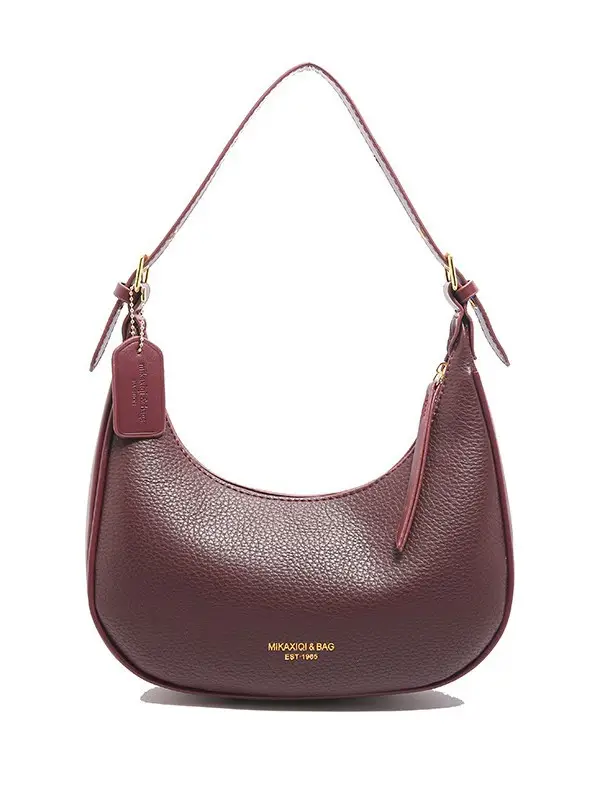Women's Retro Textured Shoulder Bag Brown 2024