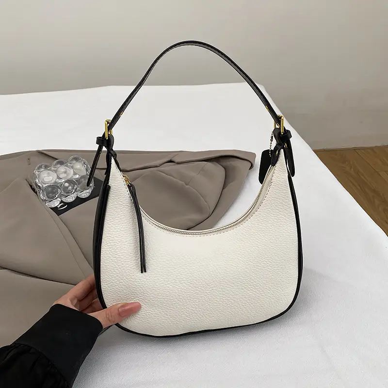 Women's Retro Textured Shoulder Bag Brown 2024