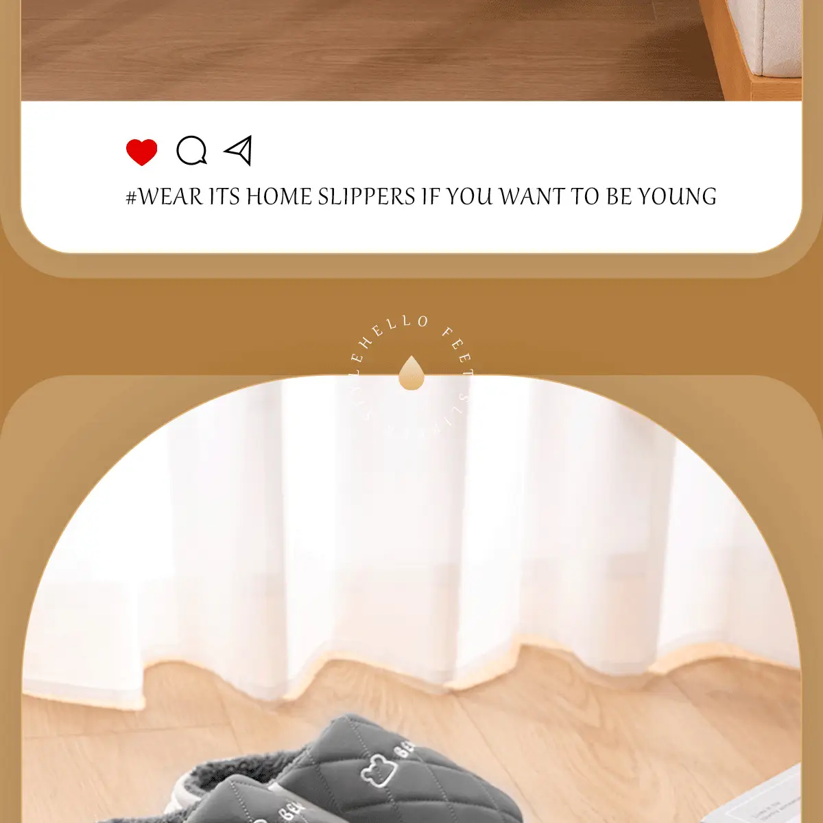 Women Winter Waterproof Cotton Slippers Grey — feature 13
