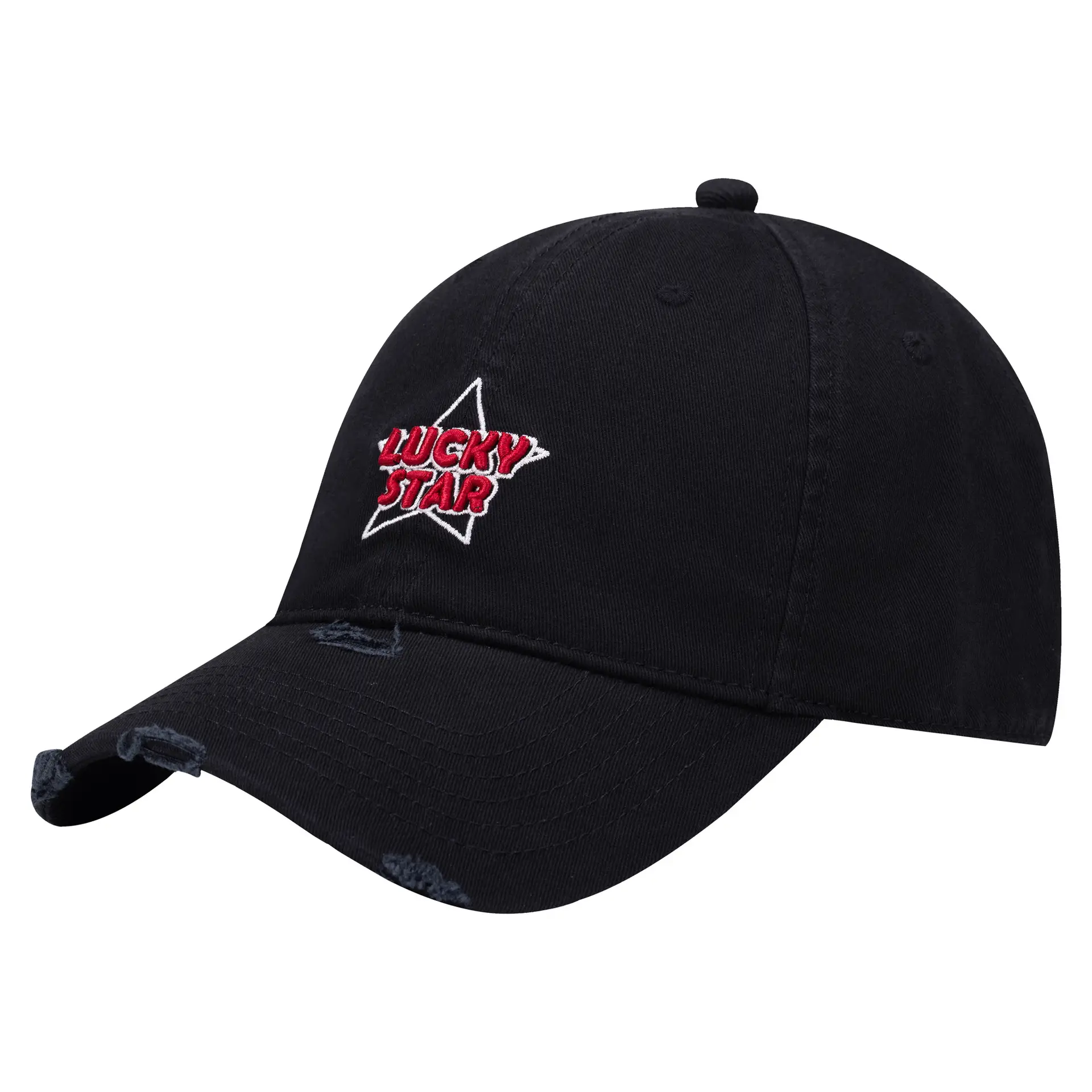 Lucky Star Baseball Cap Black Women Men Retro Street Fashion - Image 11