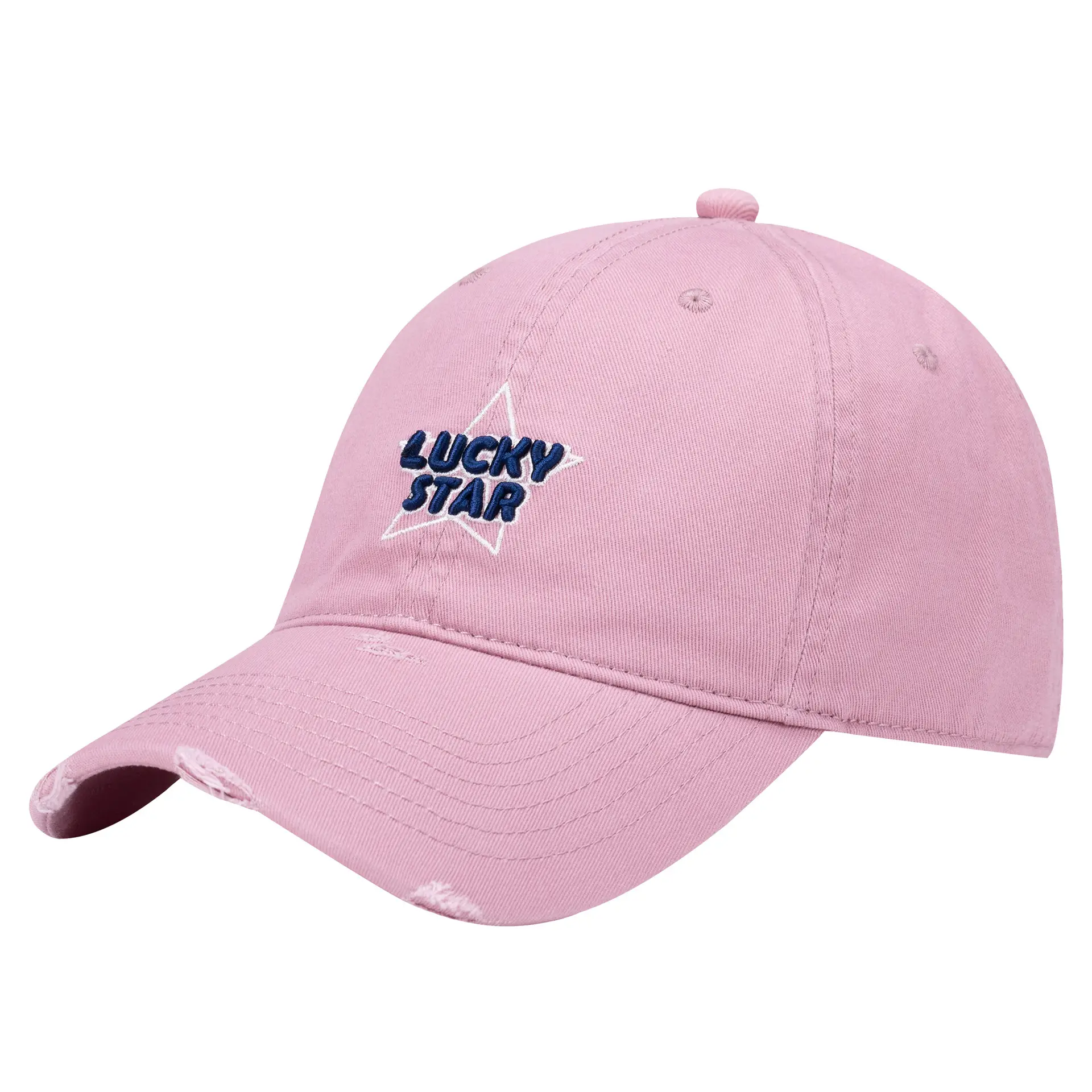 Lucky Star Baseball Cap Black Women Men Retro Street Fashion - Image 2