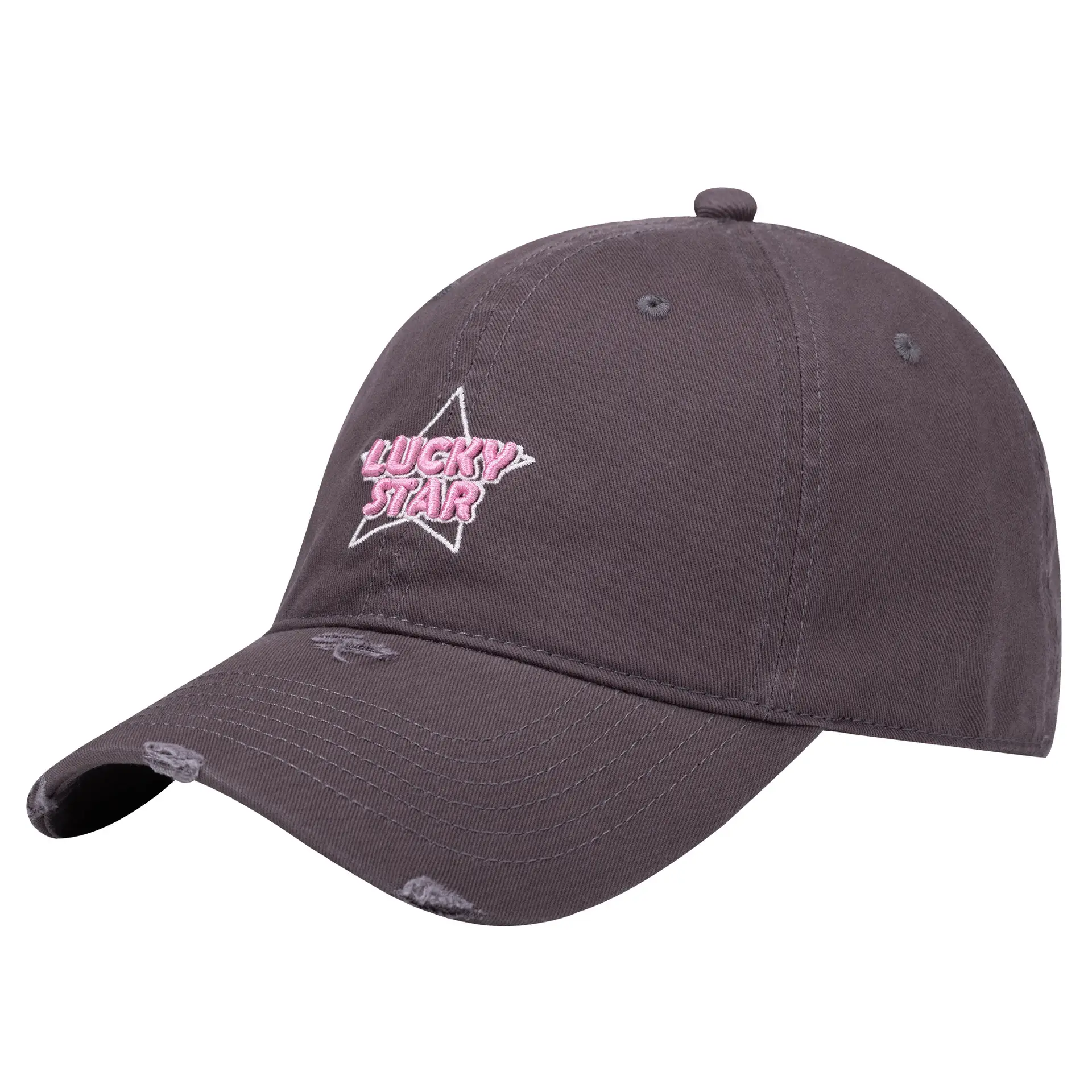Lucky Star Baseball Cap Black Women Men Retro Street Fashion - Image 3