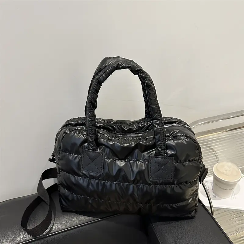 Winter Black Crossbody Bag Large Capacity 2024
