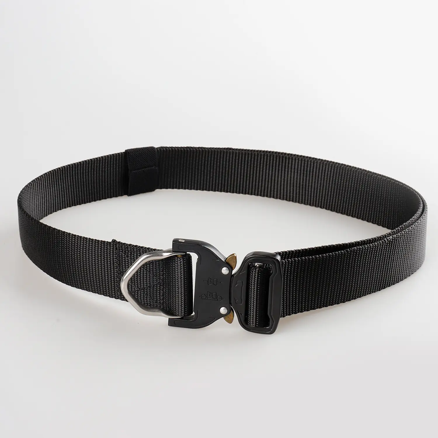 Cobra Tactical Belt Nylon Woven Black Gold Adjustable