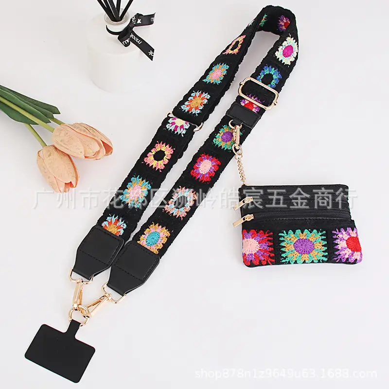 Bohemian Crossbody Phone Strap with Coin Purse - Image 6
