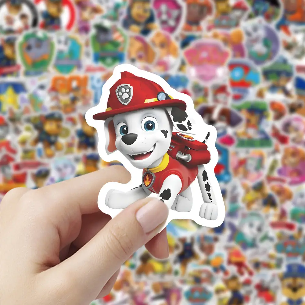 100 Cartoon Paw Patrol Doodle Stickers, Kidsren's Favorite Reward Notebook Stationery Box Stickers — feature 5