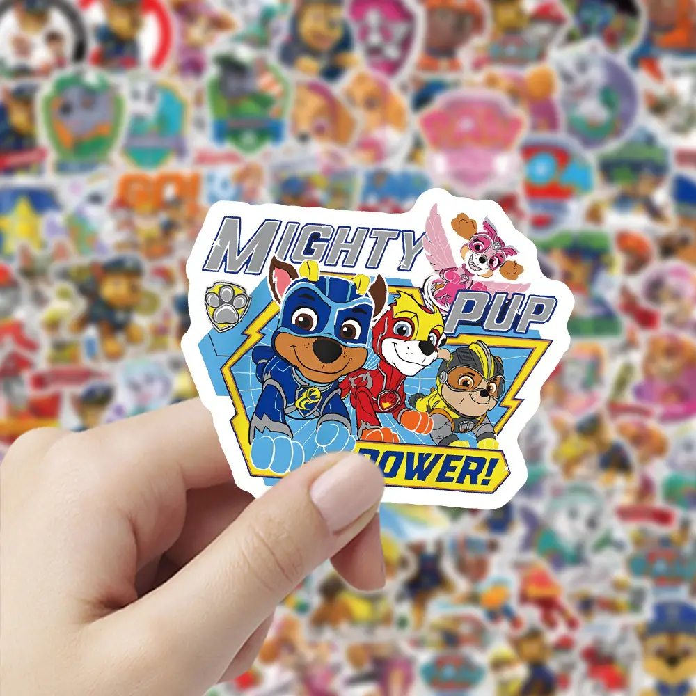 100 Cartoon Paw Patrol Doodle Stickers, Kidsren's Favorite Reward Notebook Stationery Box Stickers — feature 6