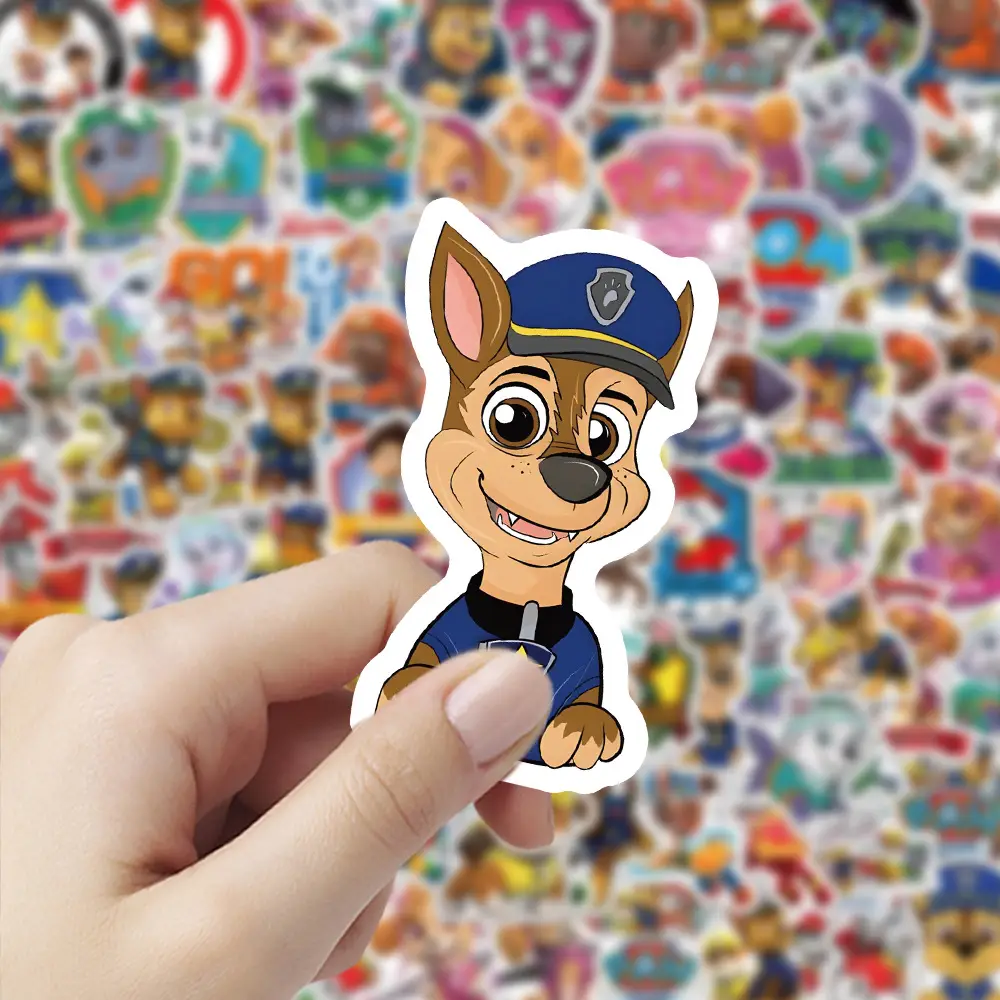 100 Cartoon Paw Patrol Doodle Stickers, Kidsren's Favorite Reward Notebook Stationery Box Stickers — feature 7