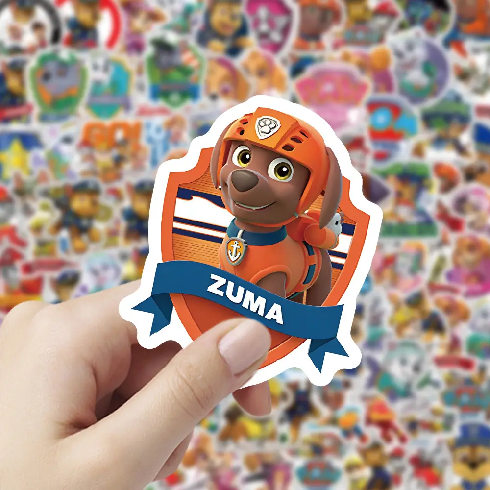 100 Cartoon Paw Patrol Doodle Stickers, Kidsren's Favorite Reward Notebook Stationery Box Stickers — feature 8