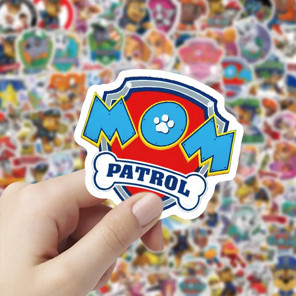 100 Cartoon Paw Patrol Doodle Stickers, Kidsren's Favorite Reward Notebook Stationery Box Stickers — feature 9