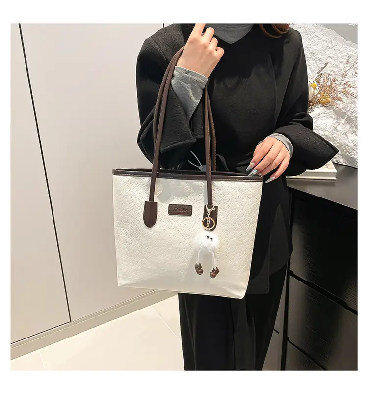 Large Capacity Houndstooth Shoulder Bag Women 2024 — feature 12