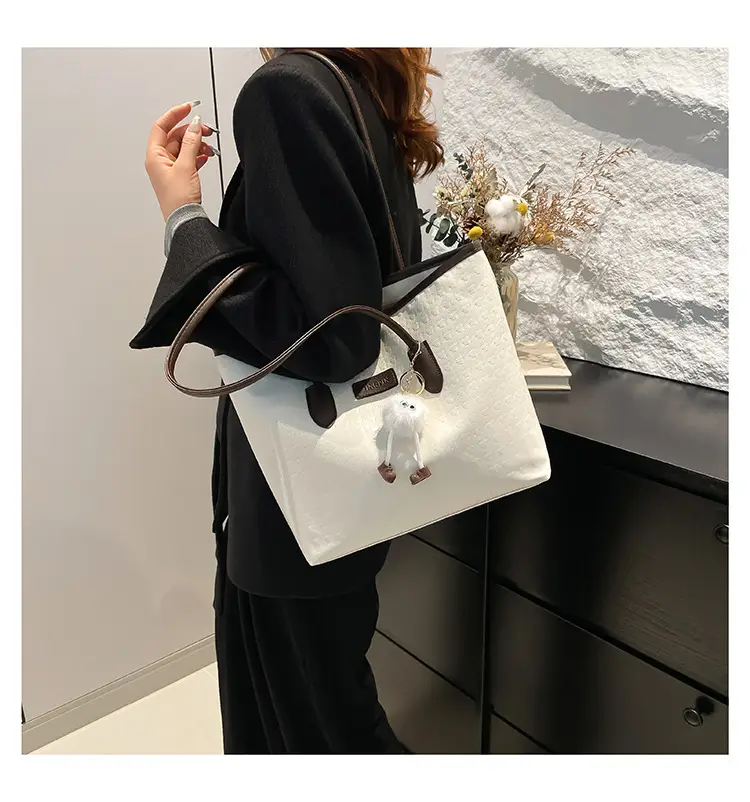 Large Capacity Houndstooth Shoulder Bag Women 2024 — feature 15