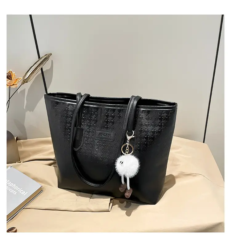 Large Capacity Houndstooth Shoulder Bag Women 2024 — feature 25