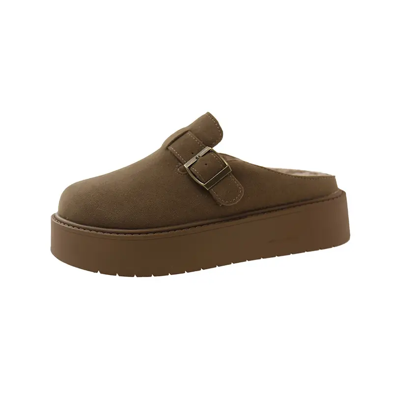 Women Furry Slippers Thick Sole Winter Autumn