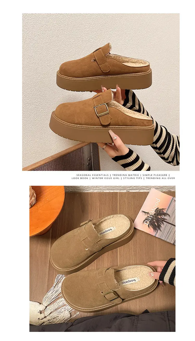 Women Furry Slippers Thick Sole Winter Autumn — feature 5