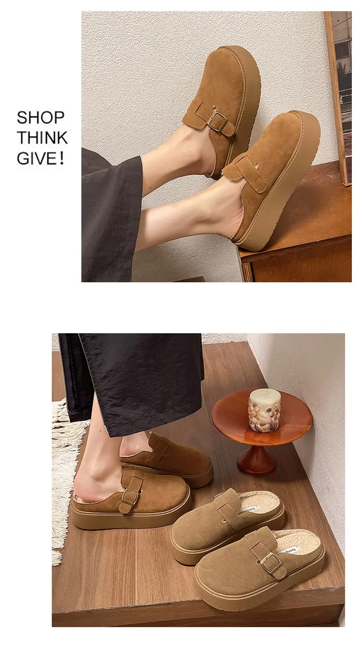 Women Furry Slippers Thick Sole Winter Autumn — feature 7