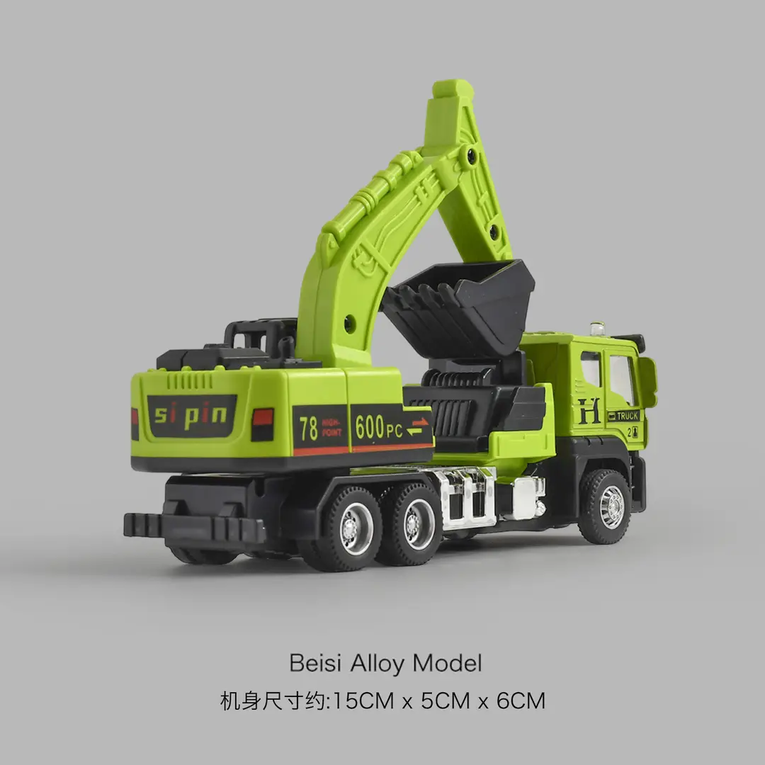 Cross-border simulation alloy excavator children excavator engineering vehicle inertia toy boy baby bulldozer toy car