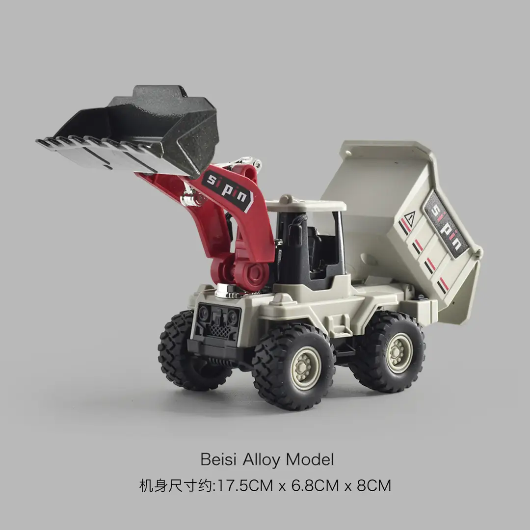Cross-border simulation alloy excavator children excavator engineering vehicle inertia toy boy baby bulldozer toy car