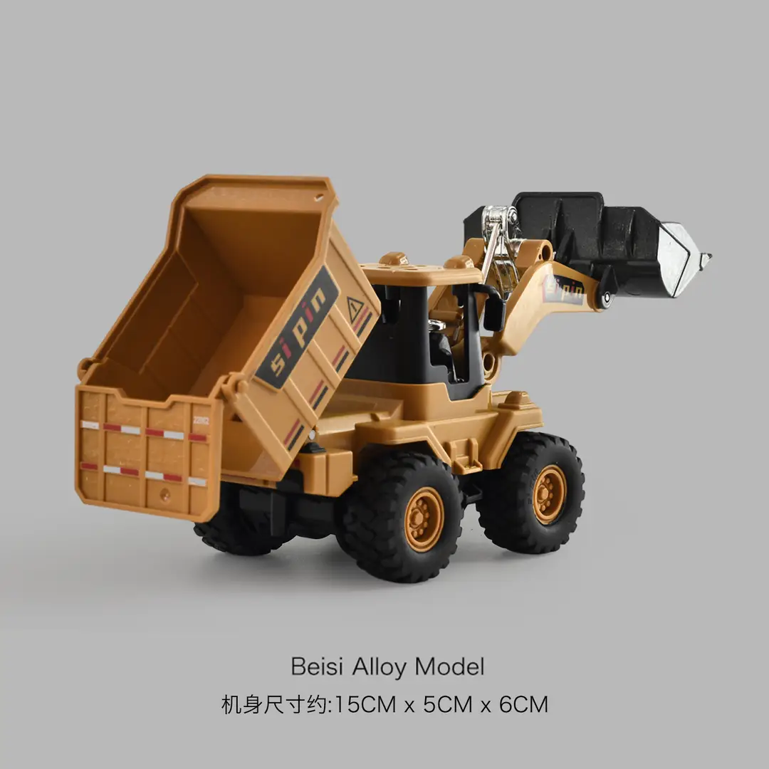 Cross-border simulation alloy excavator children excavator engineering vehicle inertia toy boy baby bulldozer toy car