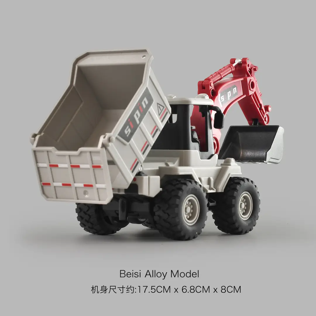 Cross-border simulation alloy excavator children excavator engineering vehicle inertia toy boy baby bulldozer toy car