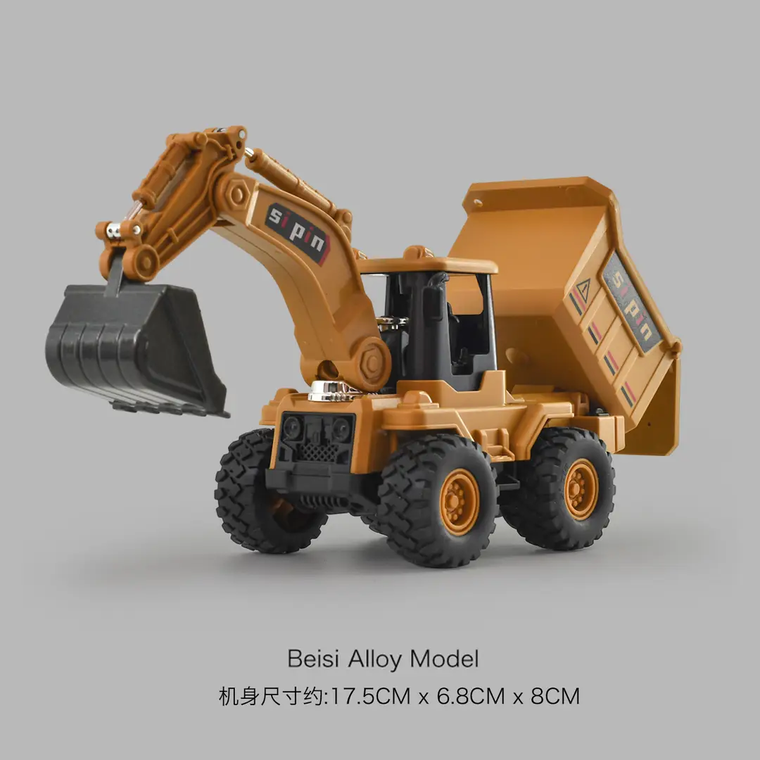 Cross-border simulation alloy excavator children excavator engineering vehicle inertia toy boy baby bulldozer toy car