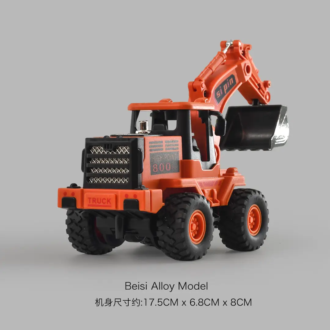 Cross-border simulation alloy excavator children excavator engineering vehicle inertia toy boy baby bulldozer toy car