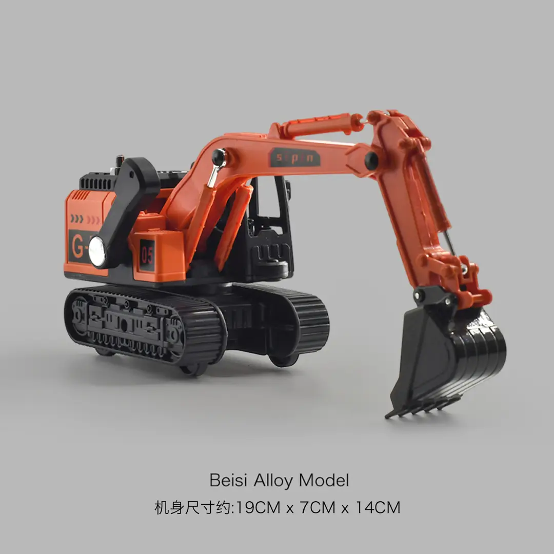 Cross-border simulation alloy excavator children excavator engineering vehicle inertia toy boy baby bulldozer toy car