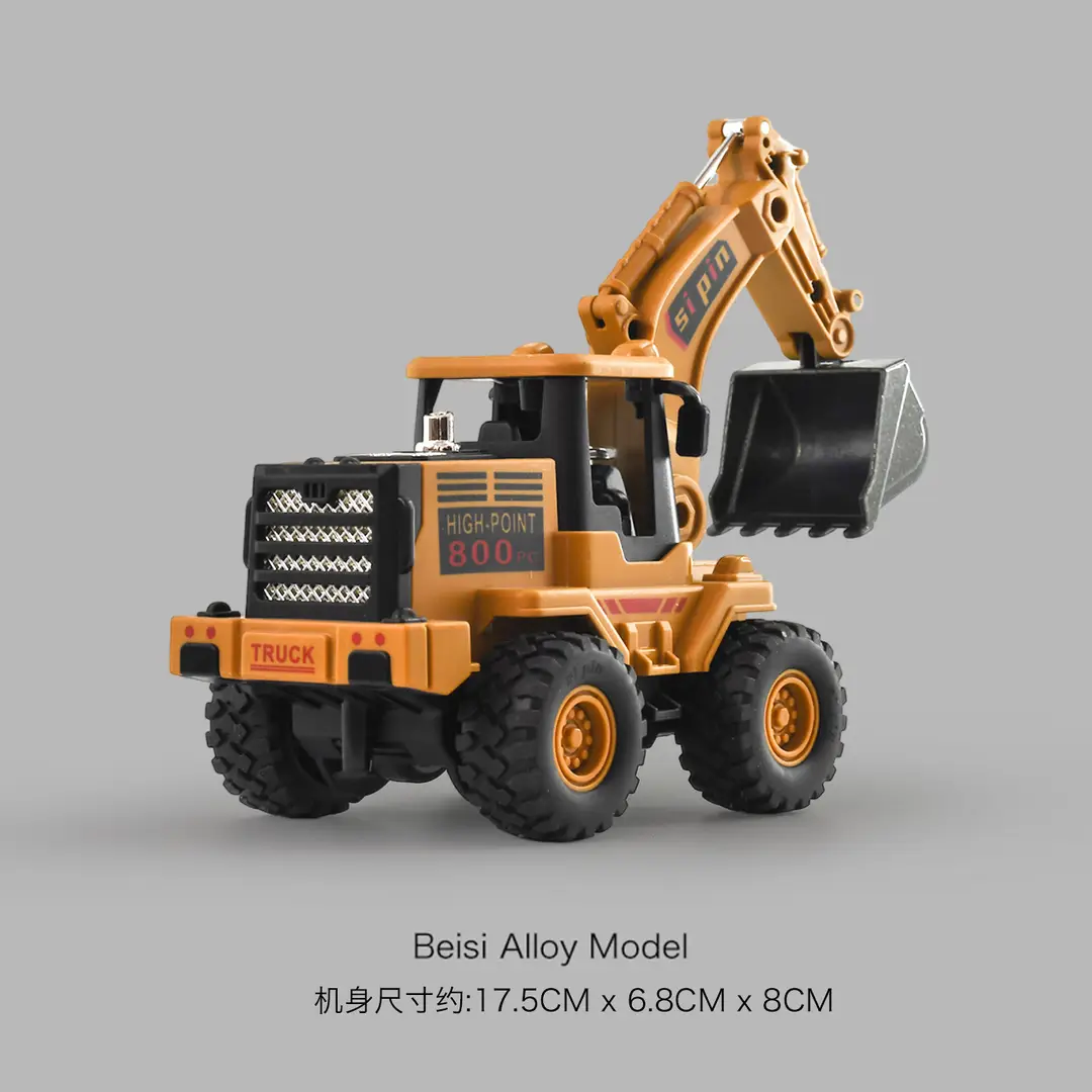 Cross-border simulation alloy excavator children excavator engineering vehicle inertia toy boy baby bulldozer toy car