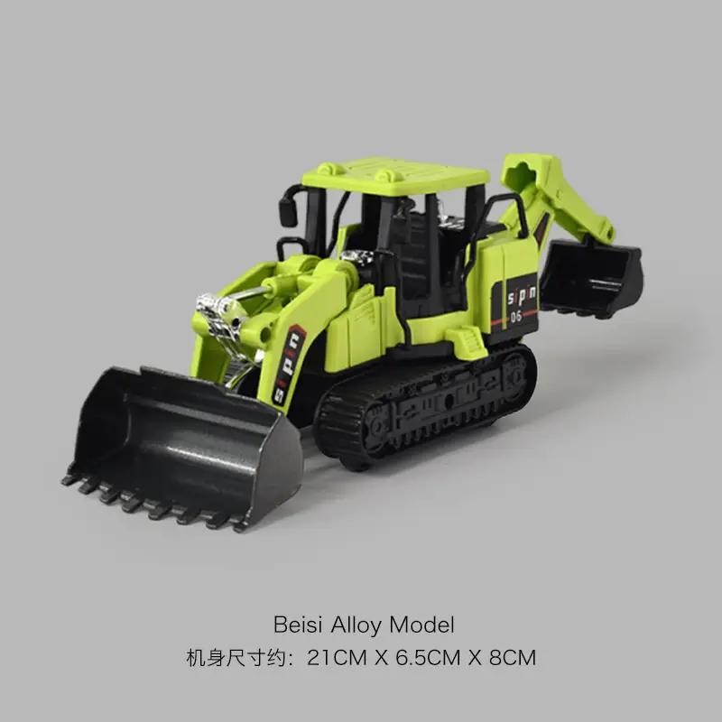 Cross-border simulation alloy excavator children excavator engineering vehicle inertia toy boy baby bulldozer toy car