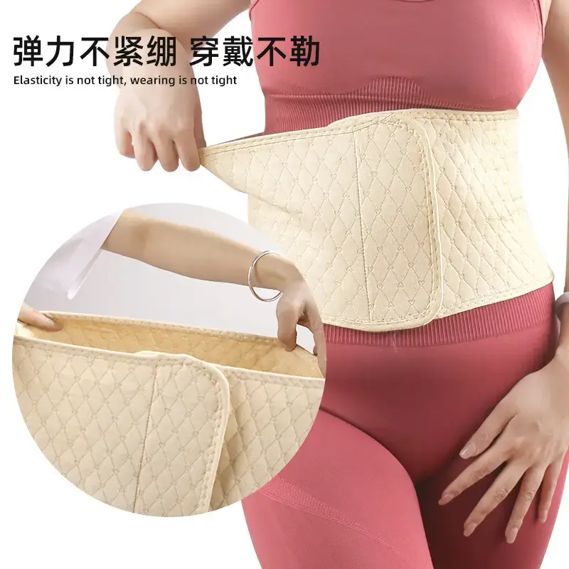 Women's Warm Waist Belt Grey Cotton for Autumn Winter - Image 6