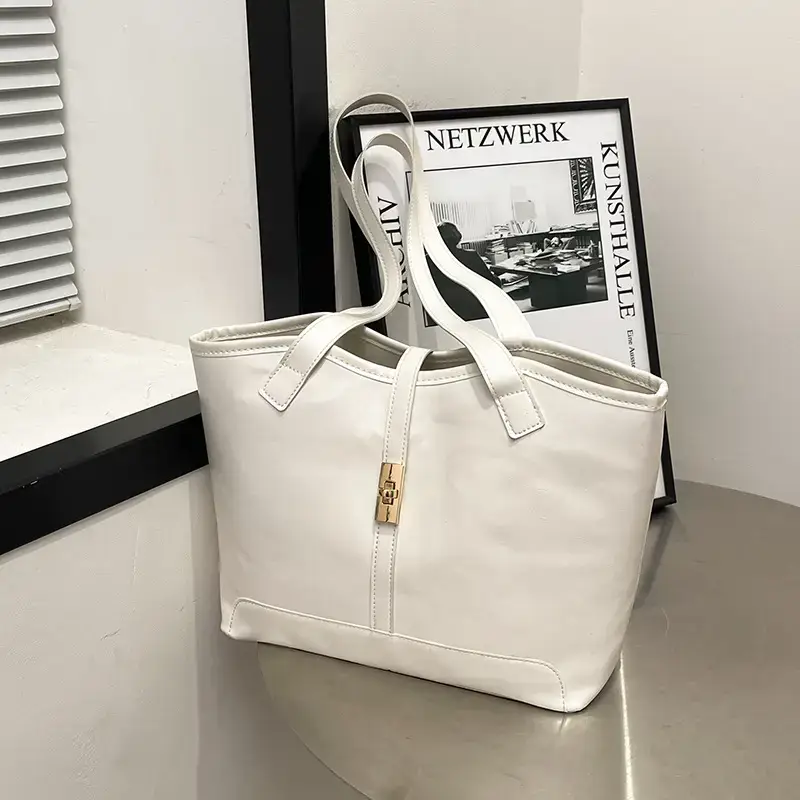 Black Vintage Tote Bag for Women 2024 - Image 11