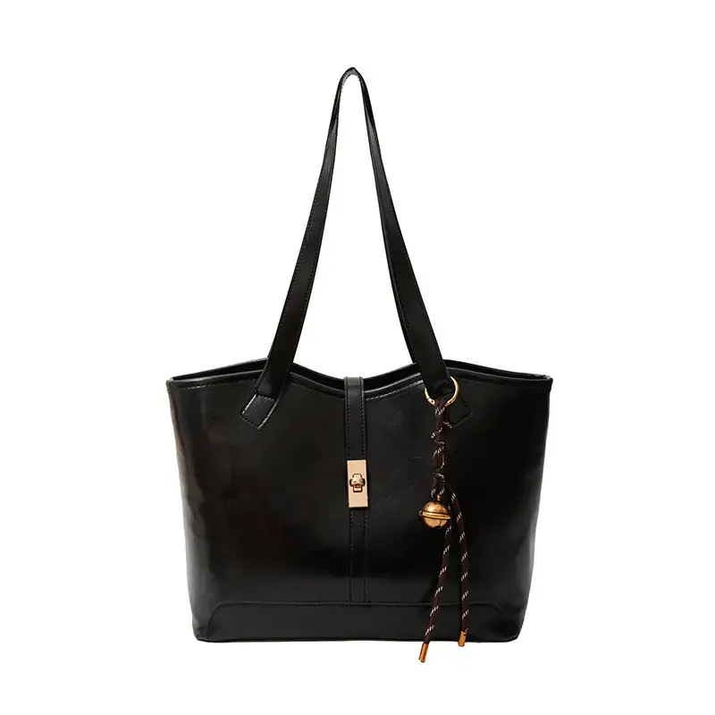 Black Vintage Tote Bag for Women 2024 - Image 13