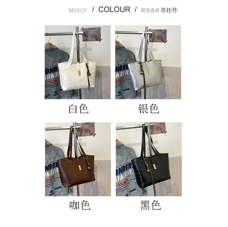 Black Vintage Tote Bag for Women 2024 — feature 2