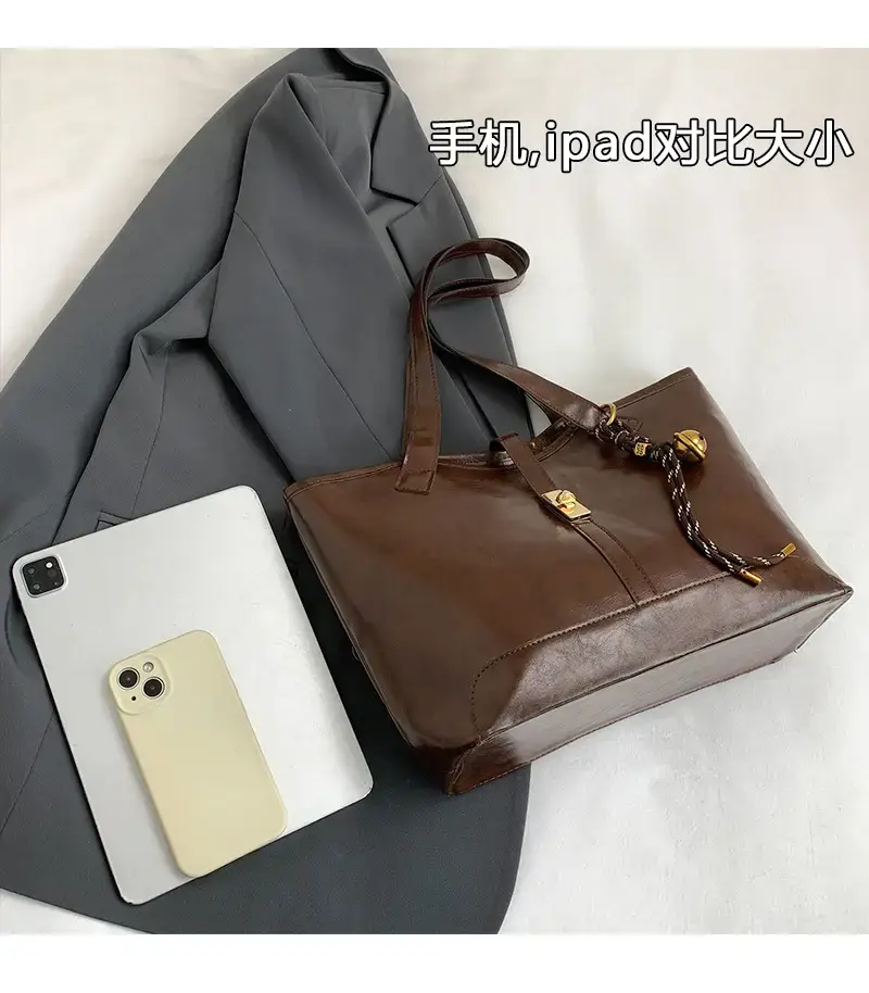 Black Vintage Tote Bag for Women 2024 — feature 5