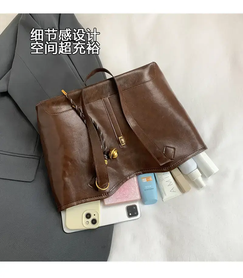 Black Vintage Tote Bag for Women 2024 — feature 6