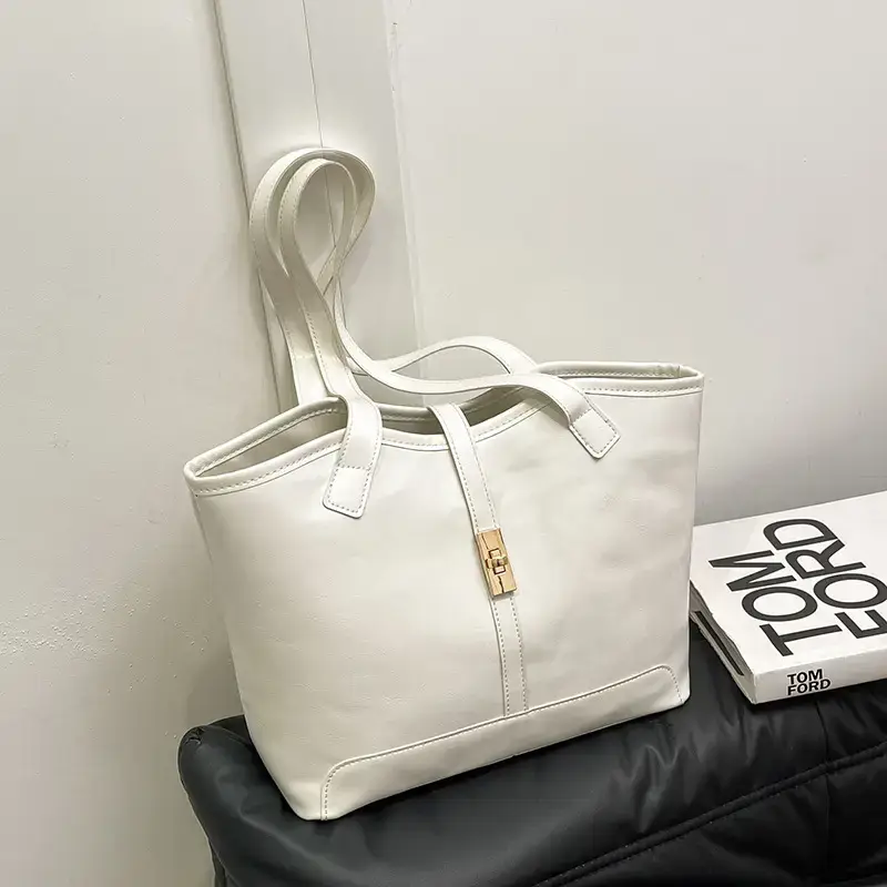 Black Vintage Tote Bag for Women 2024 - Image 4
