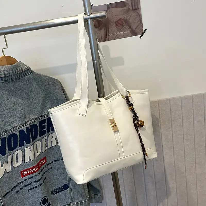 Black Vintage Tote Bag for Women 2024 - Image 8