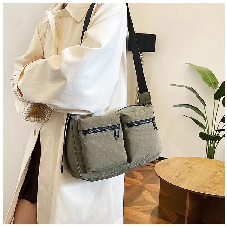 Black Japanese Student Crossbody Bag Women's Joker Style Retro Style Simple Lightweight Shoulder Casual Bag for Class Women — feature 13