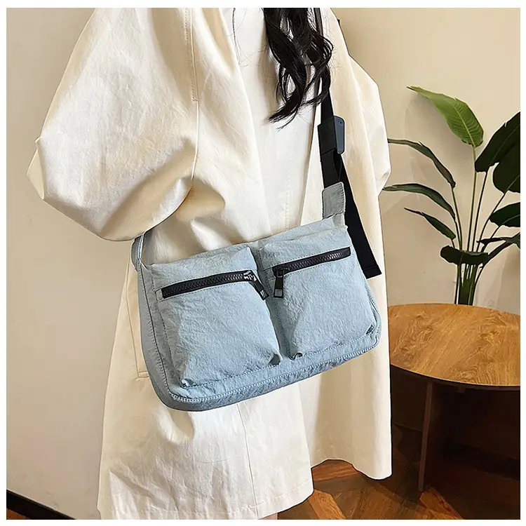 Black Japanese Student Crossbody Bag Women's Joker Style Retro Style Simple Lightweight Shoulder Casual Bag for Class Women — feature 19