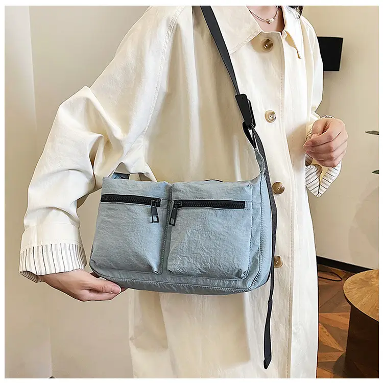 Black Japanese Student Crossbody Bag Women's Joker Style Retro Style Simple Lightweight Shoulder Casual Bag for Class Women — feature 20