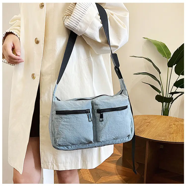 Black Japanese Student Crossbody Bag Women's Joker Style Retro Style Simple Lightweight Shoulder Casual Bag for Class Women — feature 22
