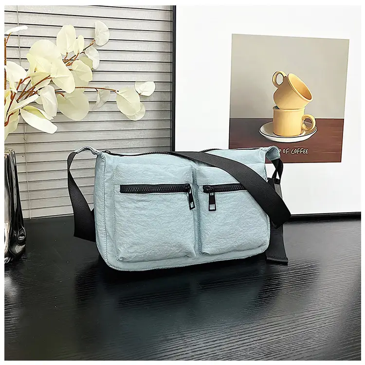 Black Japanese Student Crossbody Bag Women's Joker Style Retro Style Simple Lightweight Shoulder Casual Bag for Class Women — feature 47