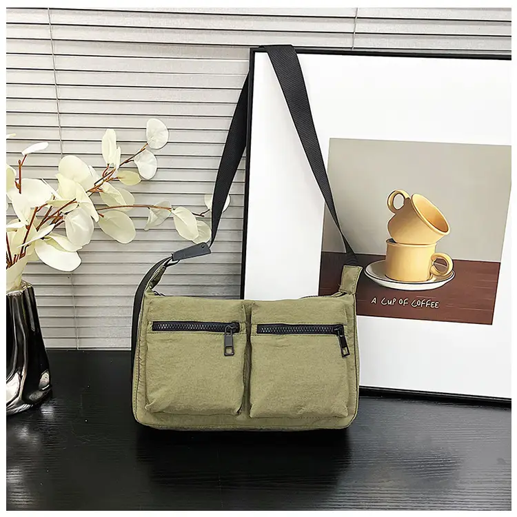 Black Japanese Student Crossbody Bag Women's Joker Style Retro Style Simple Lightweight Shoulder Casual Bag for Class Women — feature 48
