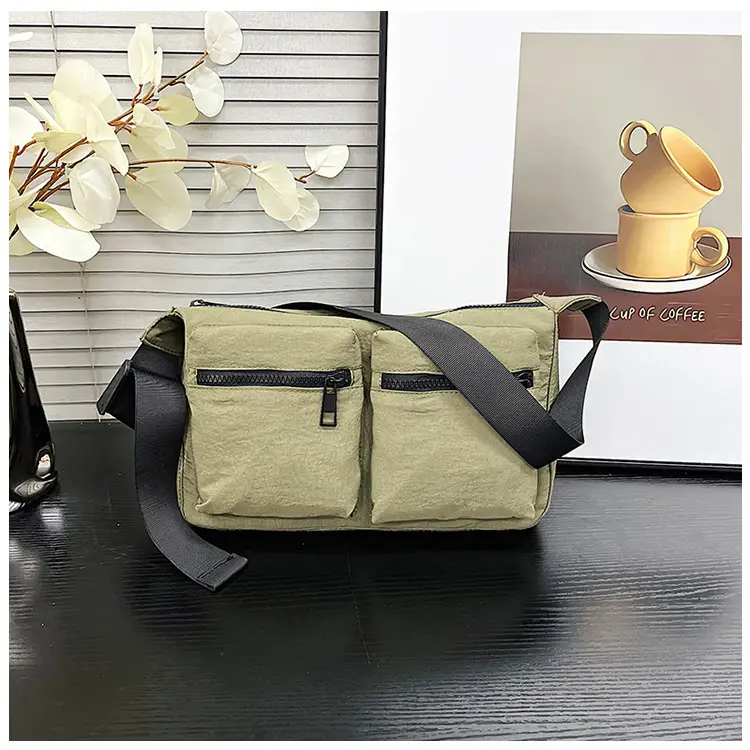 Black Japanese Student Crossbody Bag Women's Joker Style Retro Style Simple Lightweight Shoulder Casual Bag for Class Women — feature 50