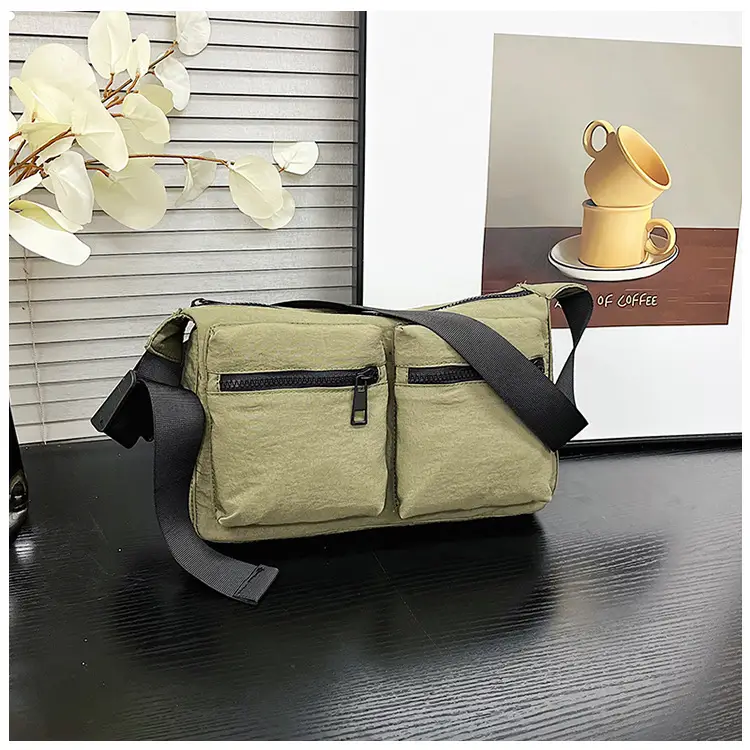 Black Japanese Student Crossbody Bag Women's Joker Style Retro Style Simple Lightweight Shoulder Casual Bag for Class Women — feature 51