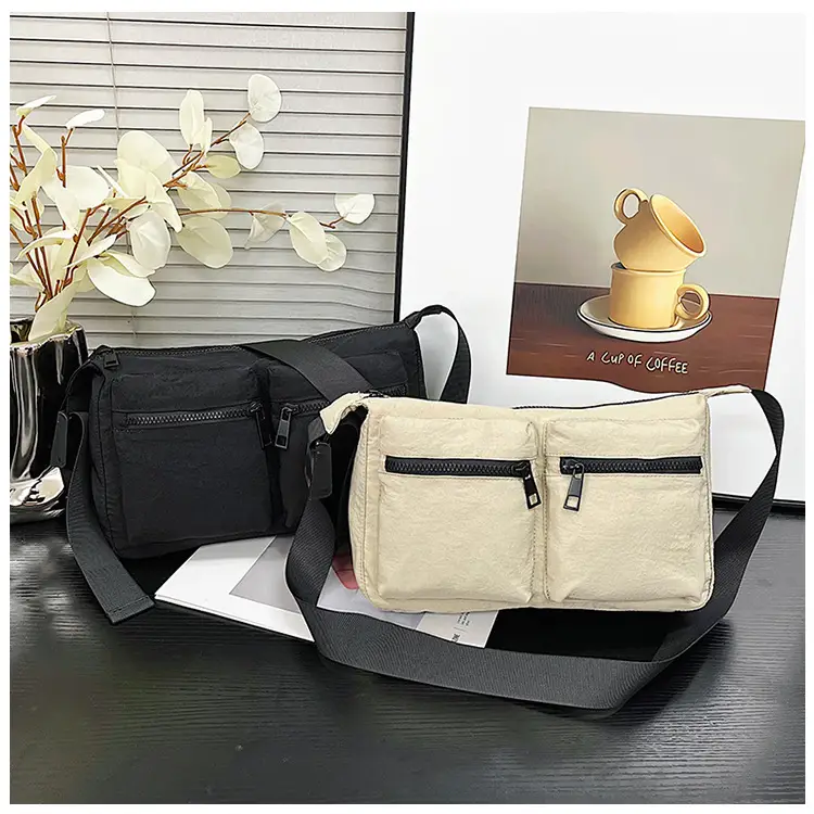 Black Japanese Student Crossbody Bag Women's Joker Style Retro Style Simple Lightweight Shoulder Casual Bag for Class Women — feature 56